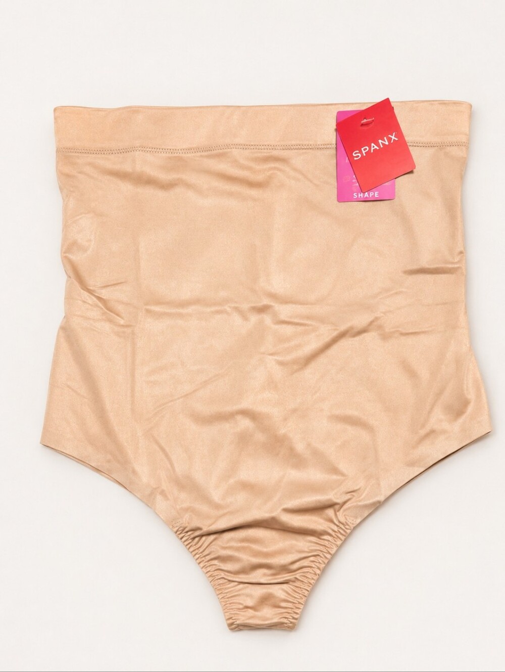 NWT SPANX Suit Your Fancy High-Waisted Thong Shapewear Soft Nude XL